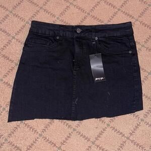 Nasty Gal denim ragged hem skirt NWT 6